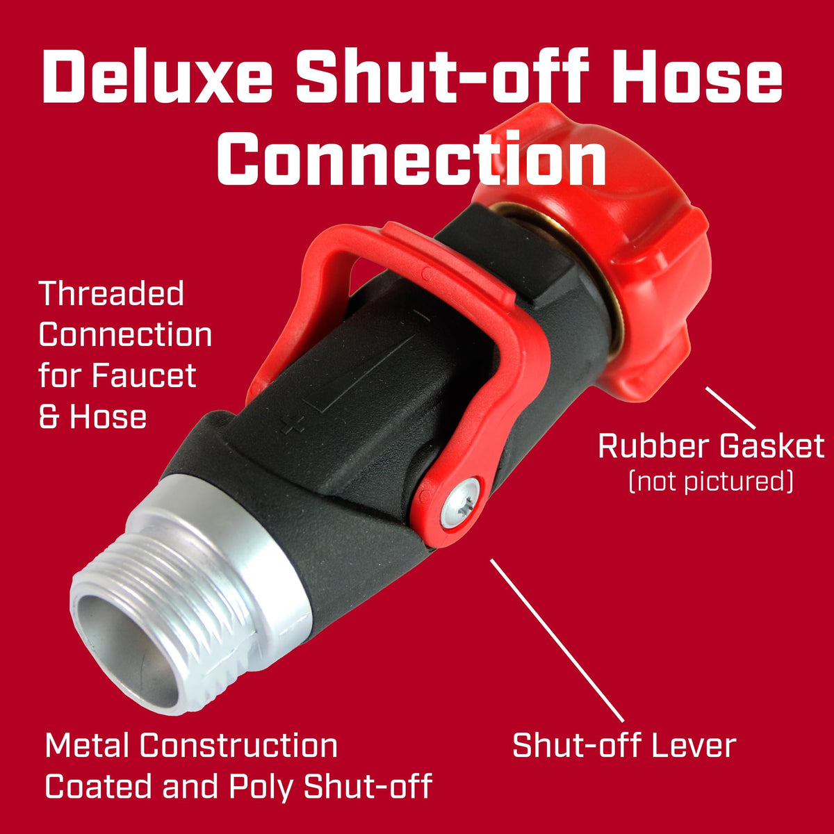 Chapin 6-9479 high-volume valve provides strong flow for larger areas.