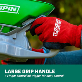 Chapin 8706G in garden use for small lawn tasks.