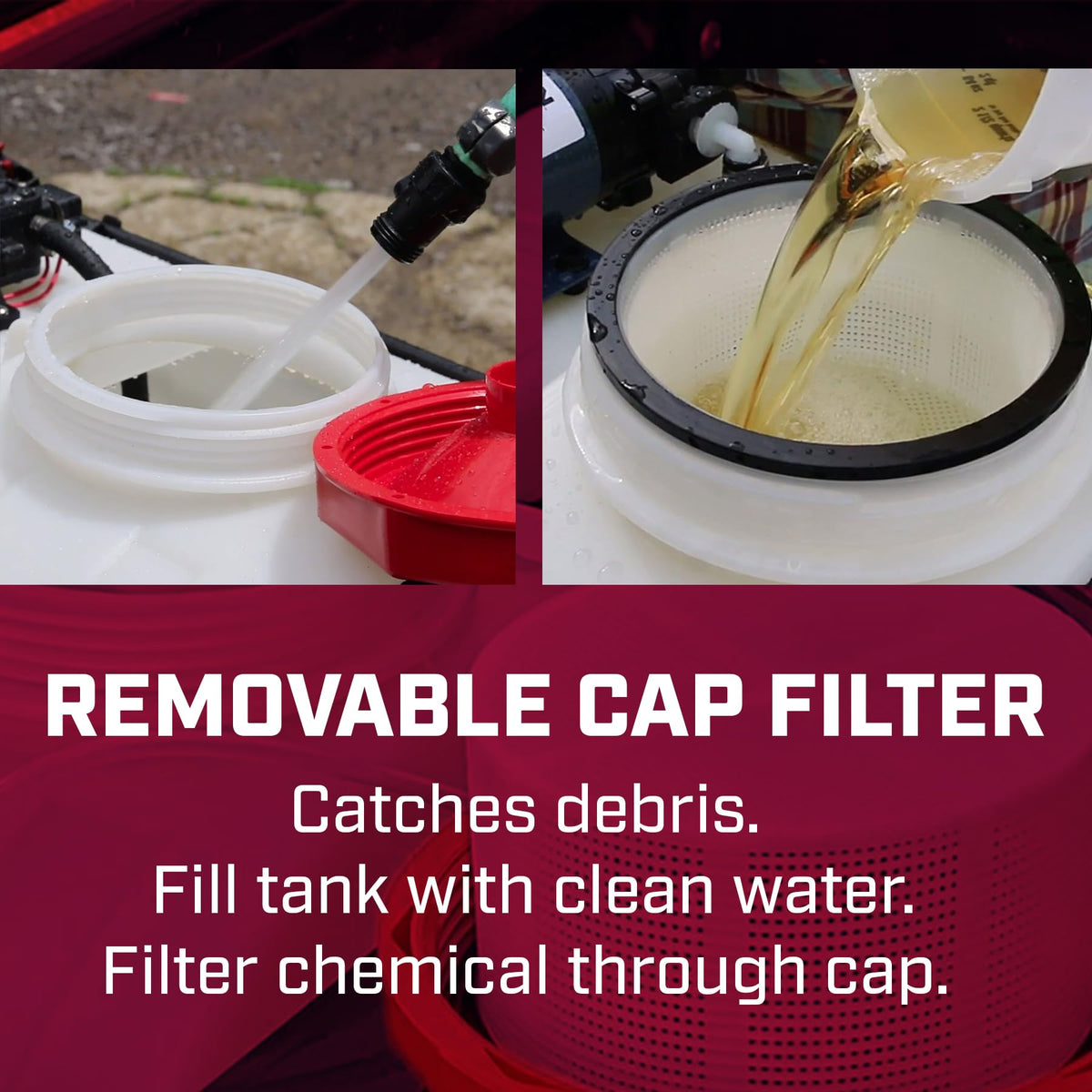 Chapin 97664 6-inch tank opening for easy filling and cleaning