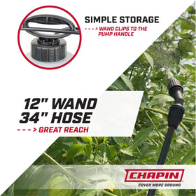 Chapin International in-tank filter keeps spraying steady and clog-free.