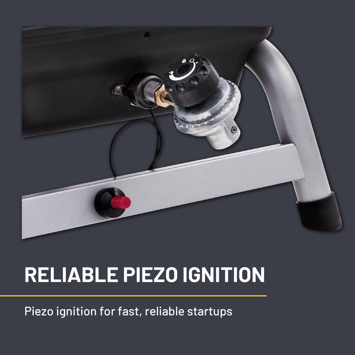 Char-Broil 1-Burner grill with Piezo ignition for quick startup