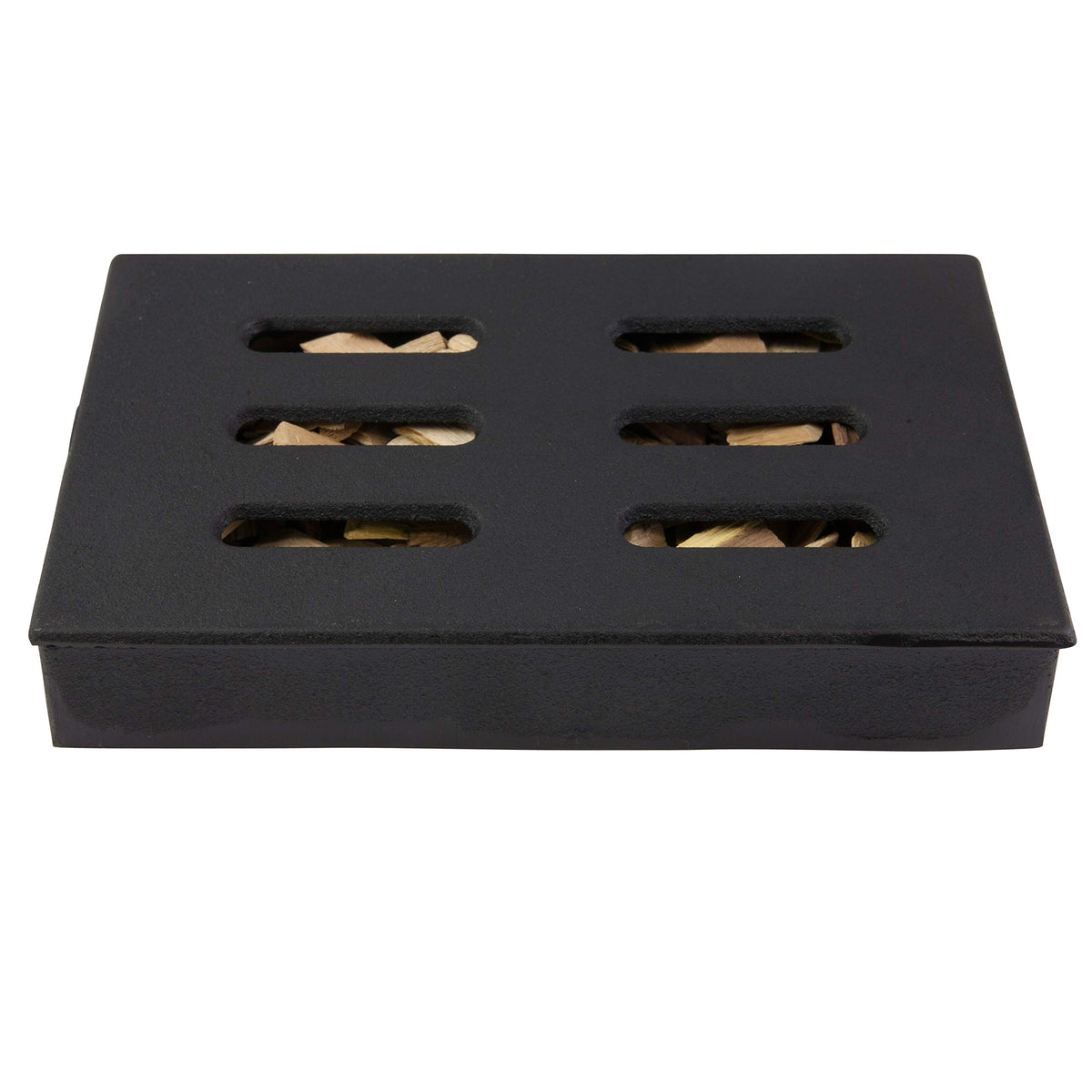 Char-Broil smoker box ideal for use on gas grills.