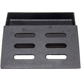 Char-Broil smoker box holds wood chips for richer smoke flavors.