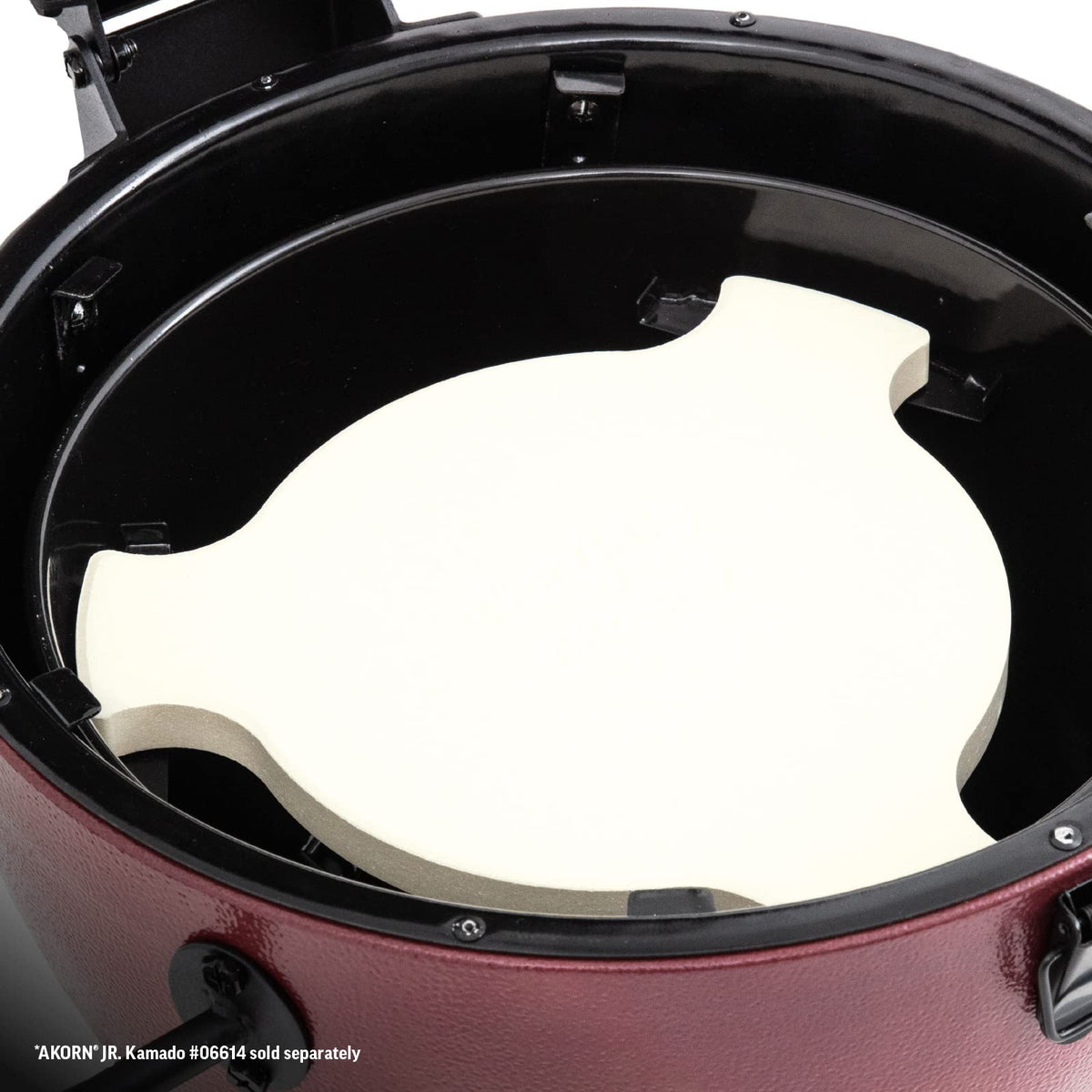 Char-Griller AKORN Jr Smokin' Stone oven-effect visible for versatile baking and roasting.