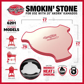Low-and-slow smoking with Char-Griller Smokin' Stone yields juicy, tender results