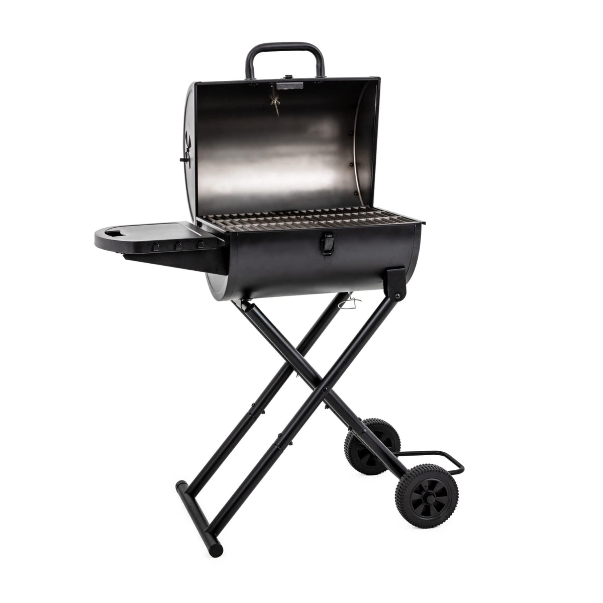 Char-Griller E1816 Gambler shows 320 sq in cooking area for a group.