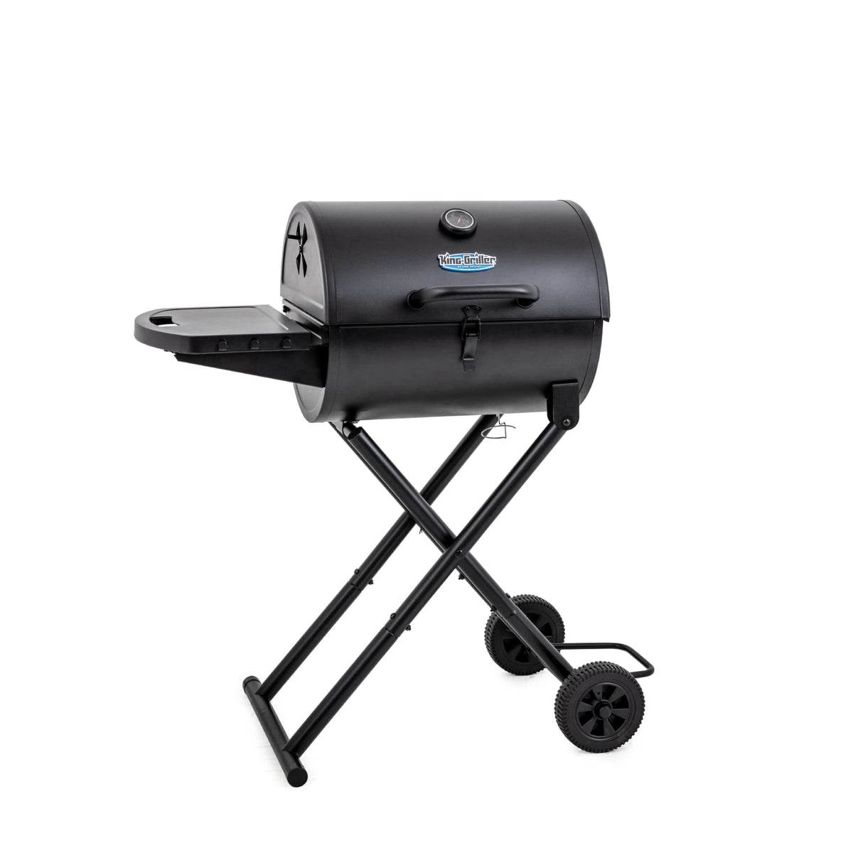 Char-Griller E1816 Gambler cast iron grates deliver even heat and searing flavor.