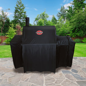 Char-Griller extendable design fully extended for easy fit.