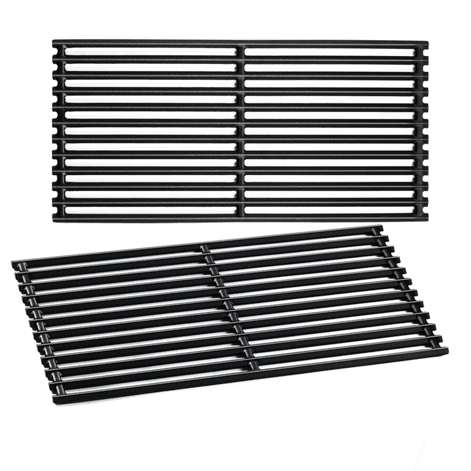 Charbrofire cast iron cooking grate close-up showing solid rods for even heat