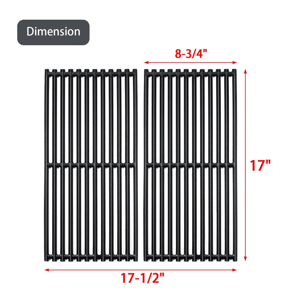 Charbrofire cast iron grate demonstrates high heat retention during searing
