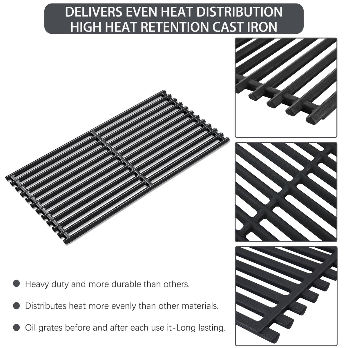 Charbrofire 17-inch cooking grate delivers even heat distribution