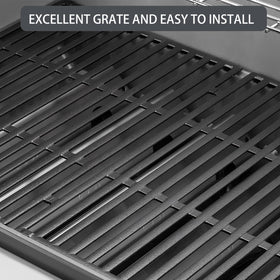 Charbrofire Genesis II grate heat distribution image indicates even cooking