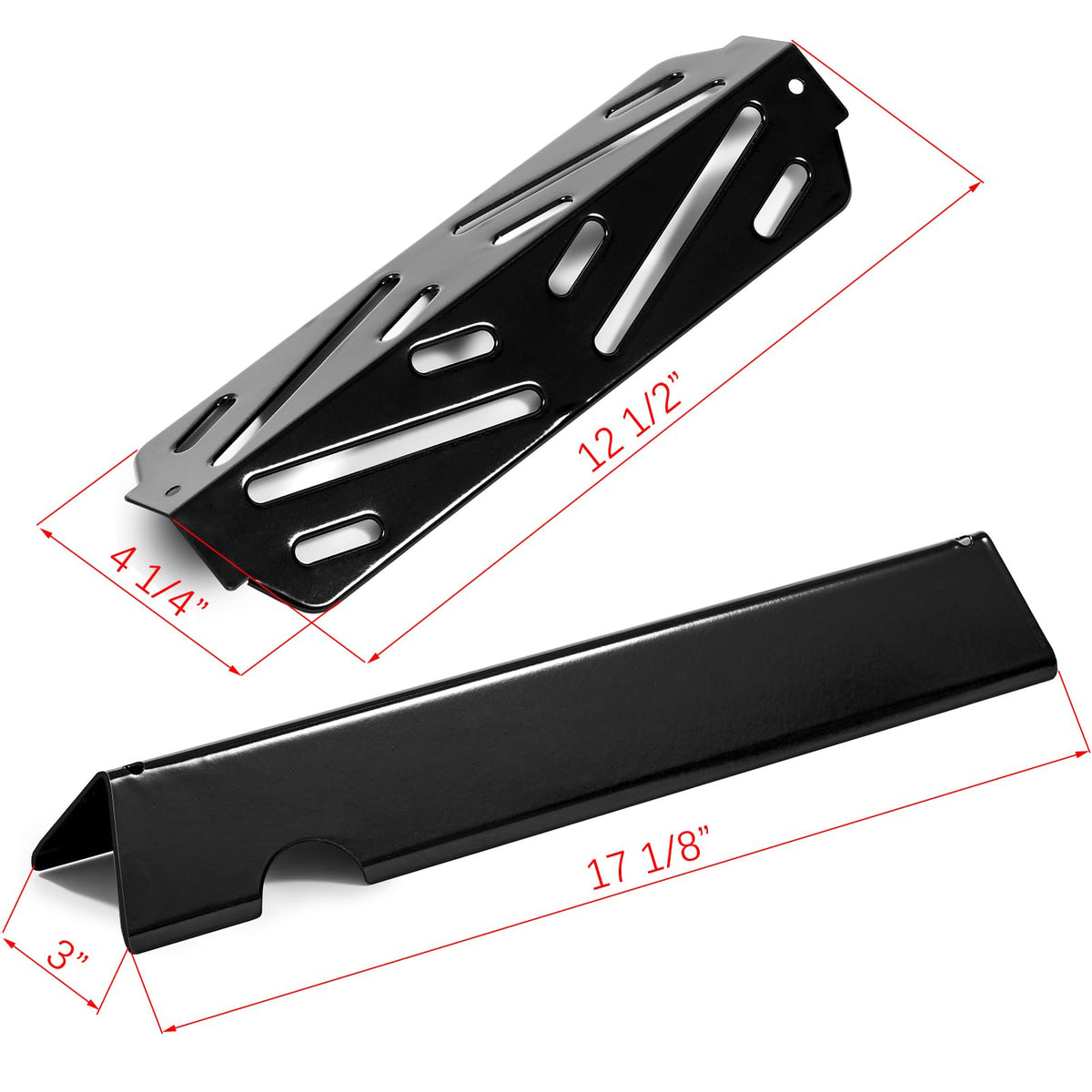 Charbrofire Genesis II heat deflectors 3-pack protect burners and enhance heat distribution