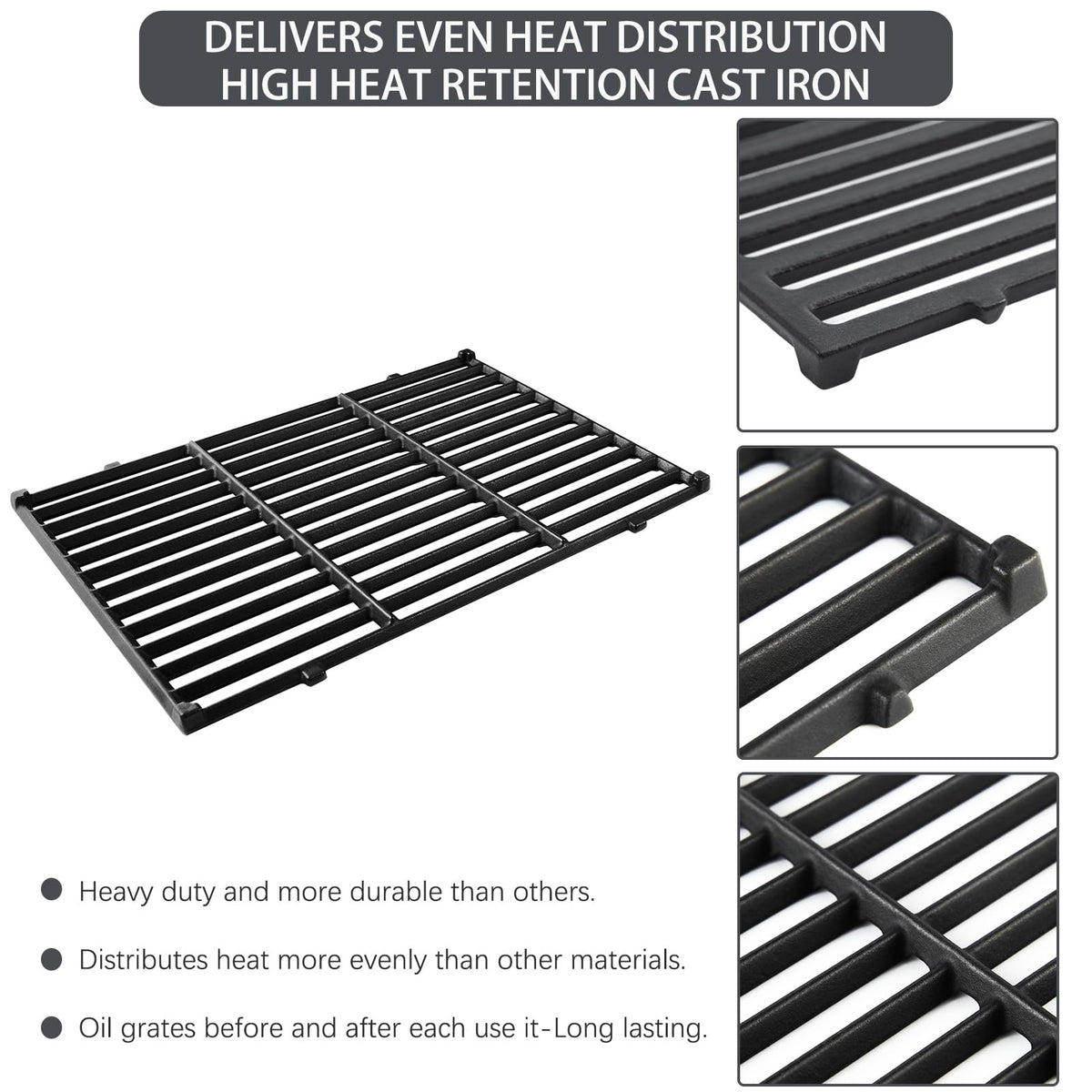 Charbrofire Weber Spirit grates are compatible with Weber original part numbers for a reliable swap.