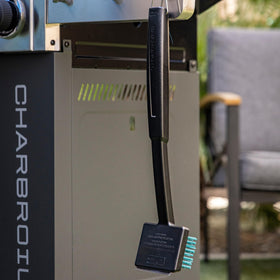 Charbroil 18-inch reach brush designed for comprehensive grill cleaning.
