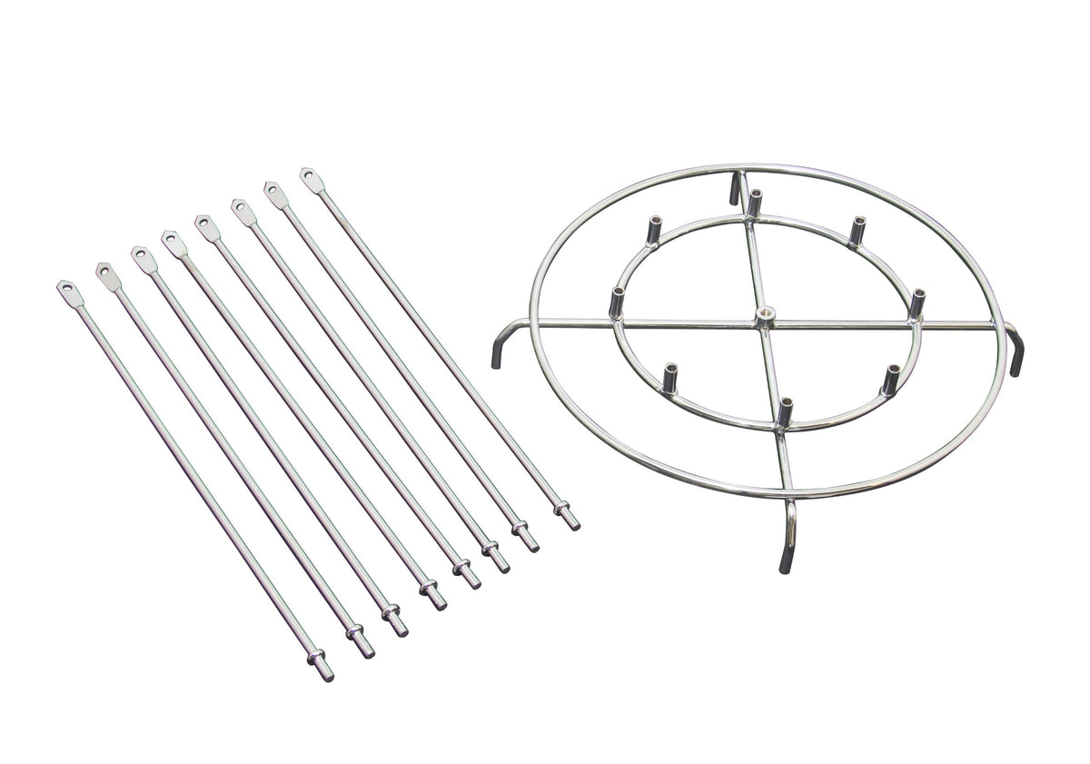 Char-Broil Big Easy accessory set uses dishwasher-safe steel for easy cleanup.