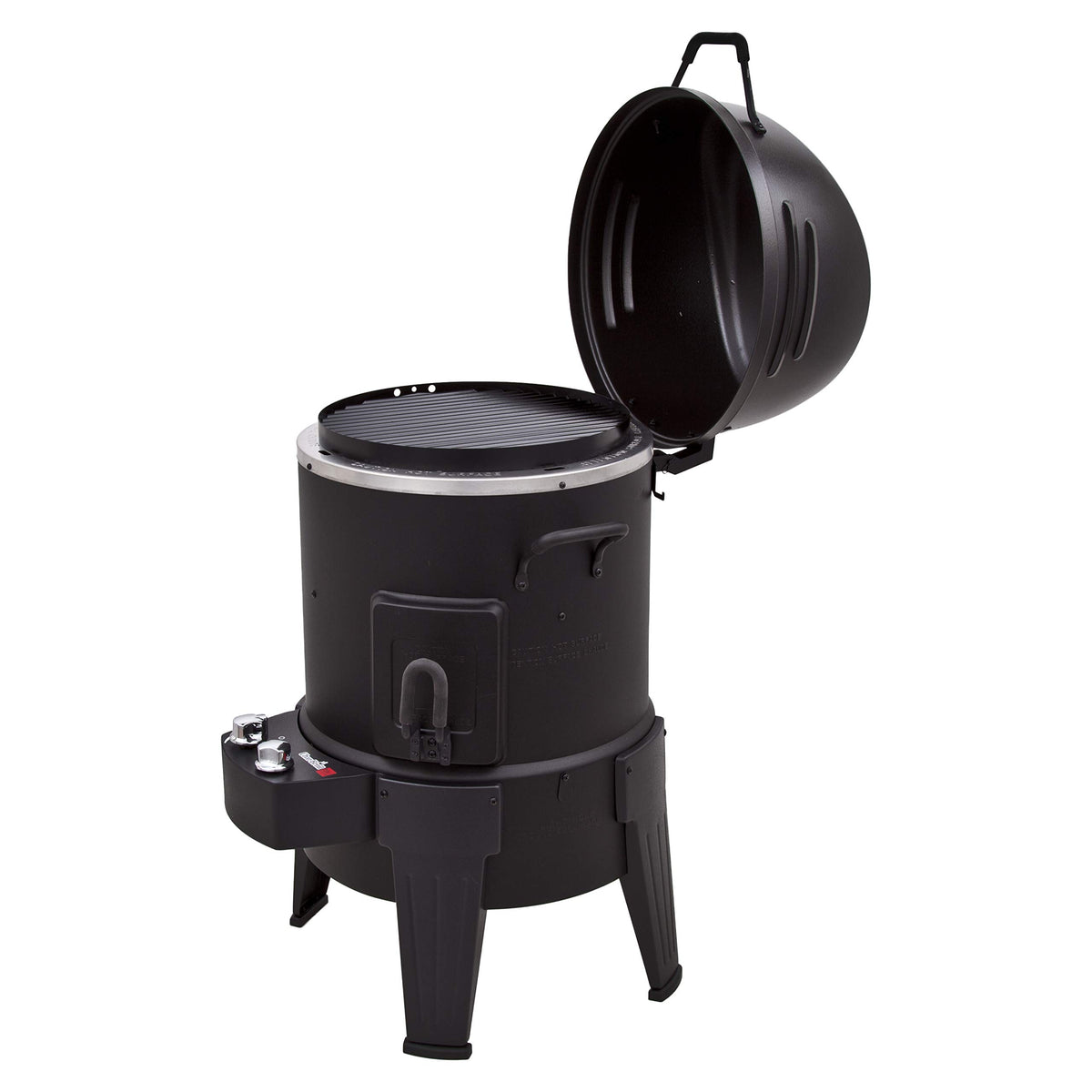 Charbroil Big Easy removable grease tray simplifies cleanup after cooking