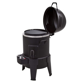 Charbroil Big Easy removable grease tray simplifies cleanup after cooking