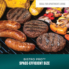 Charbroil Bistro Pro, heat up to 550°F for fast searing and cooking.