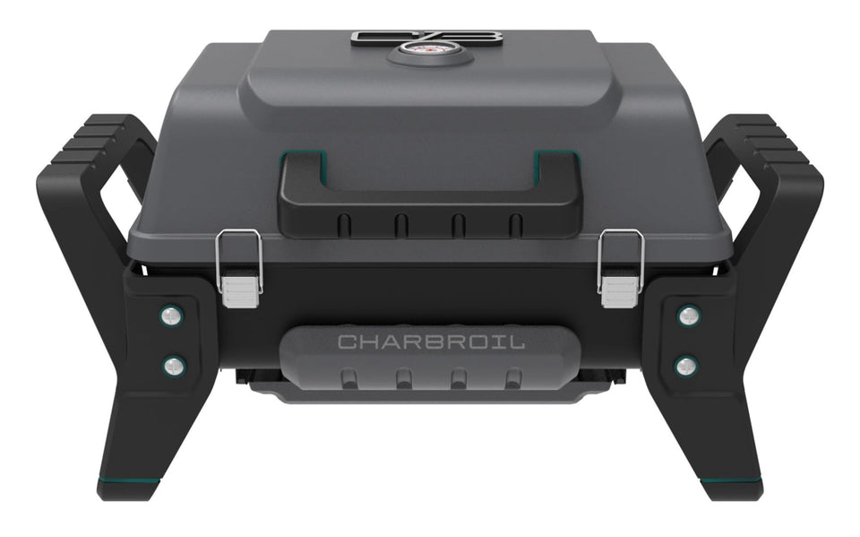 Charbroil Grill2Go X200 portable grill with dark grey lid for on-the-go cooking
