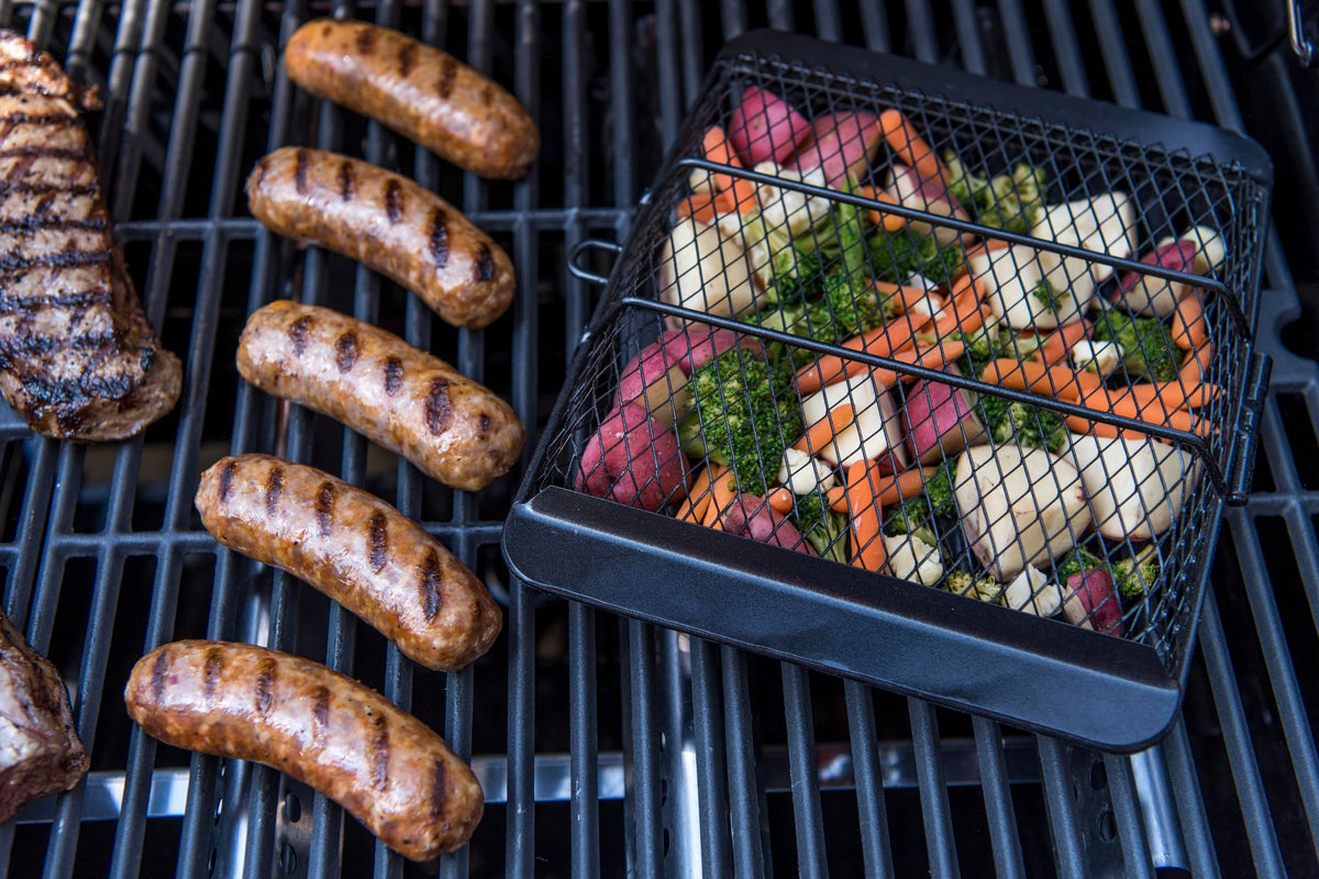 Char-Broil non-stick grill basket fits most grills for versatile use