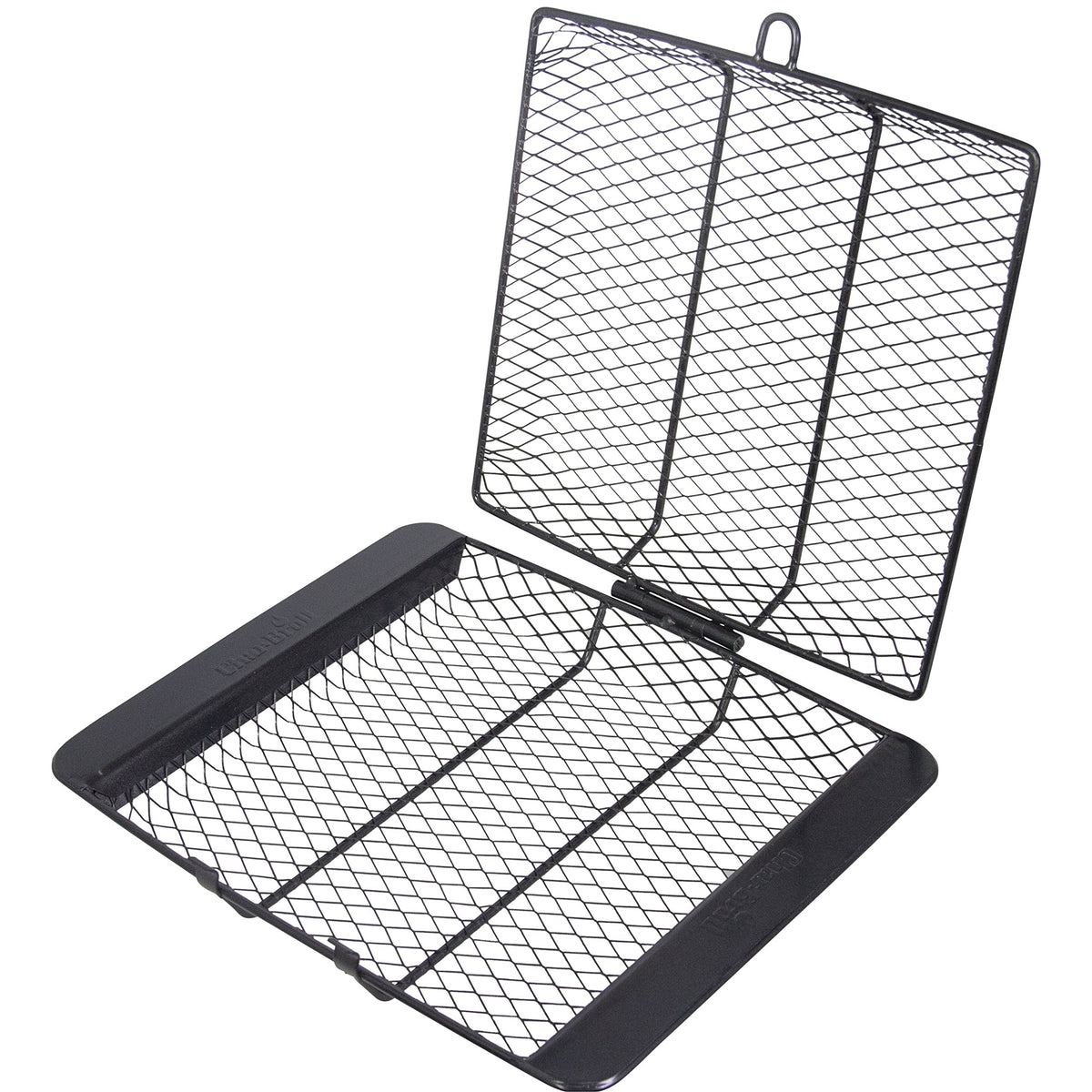 Char-Broil non-stick grill basket with locking lid keeps food secure when flipping