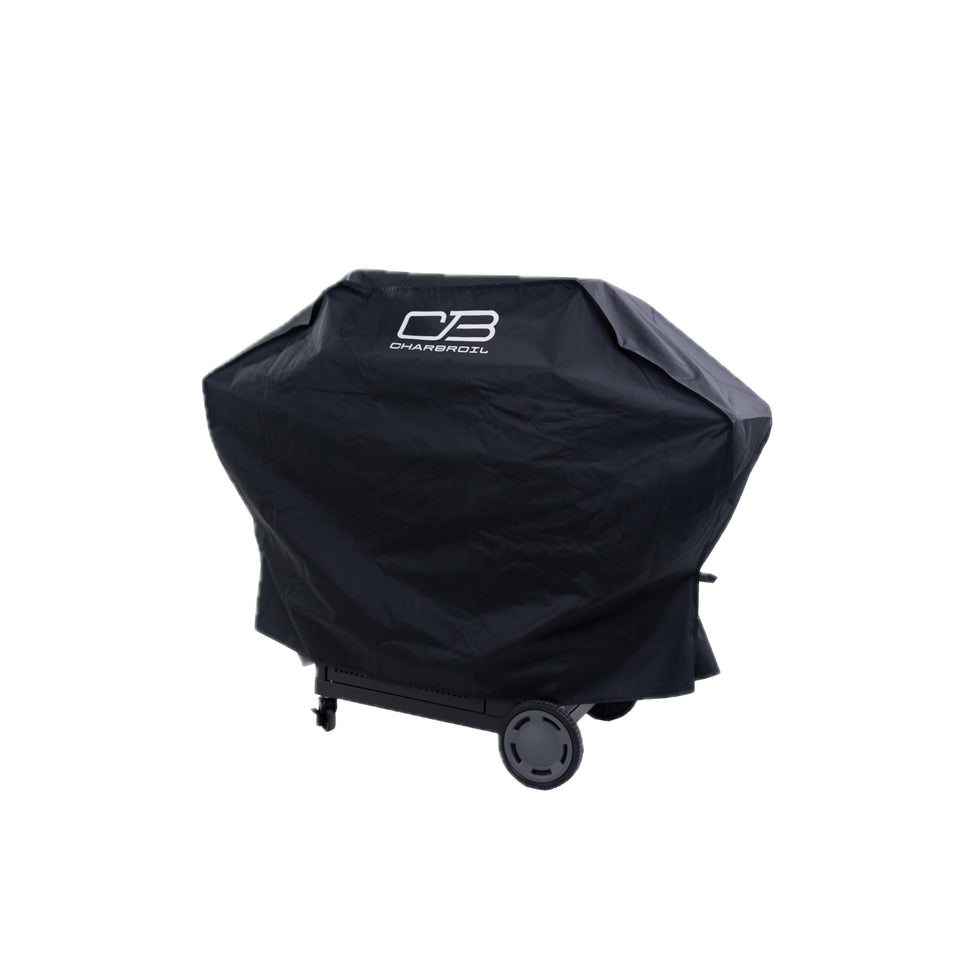 Charbroil Performance Medium Grill Cover on grill provides weather protection.