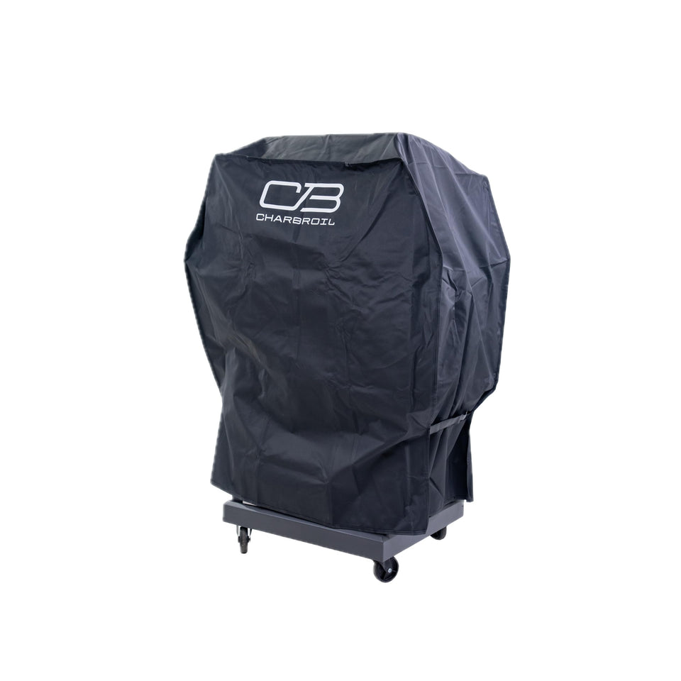 Charbroil Performance Small Grill Cover front view protects grill from rain and sun