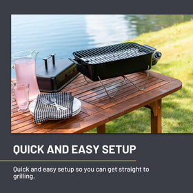 Charbroil portable convective 1-burner grill minimal assembly with guide included