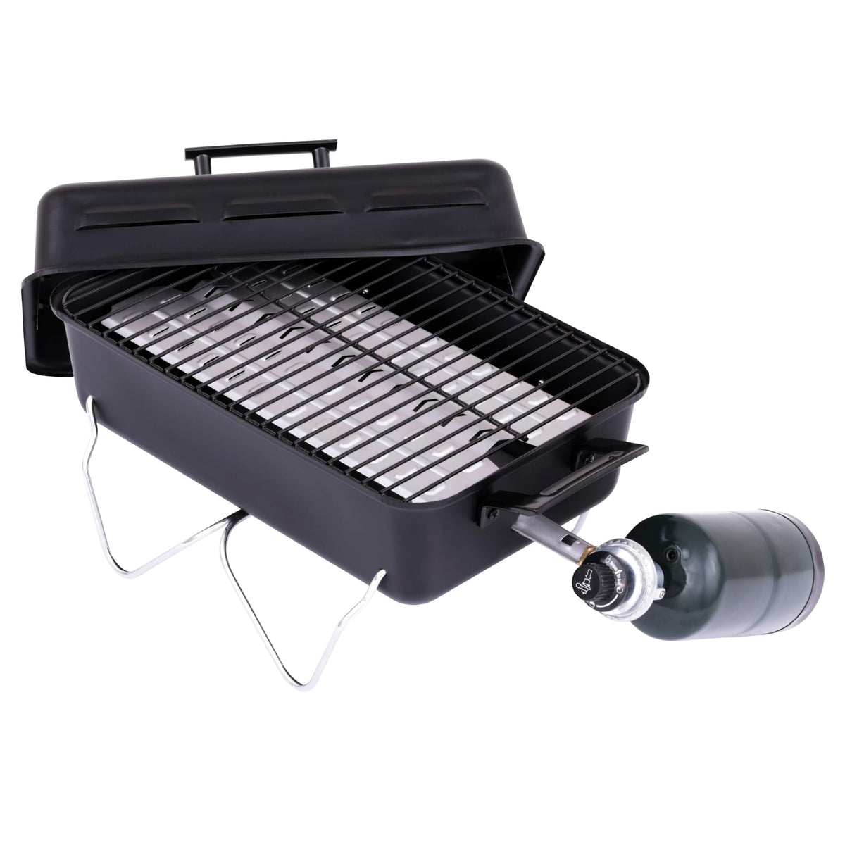 Charbroil grill with porcelain-coated grates resist rust and easy to clean