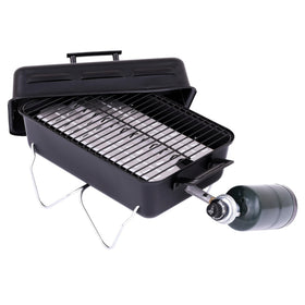 Charbroil grill with porcelain-coated grates resist rust and easy to clean