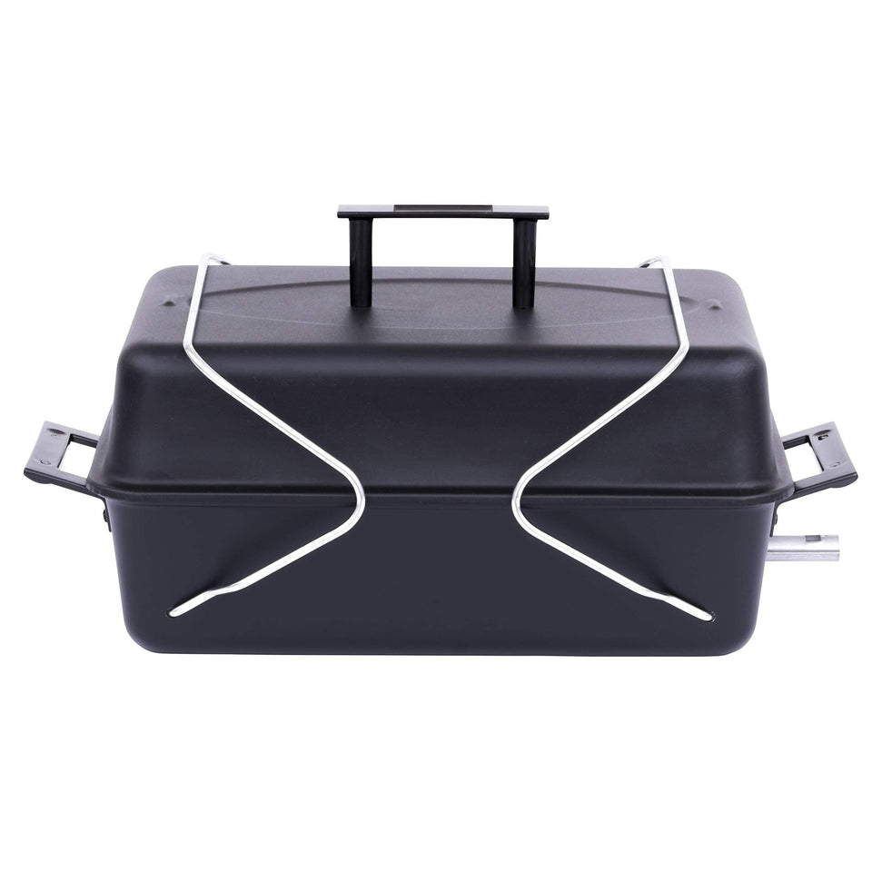 Charbroil portable convective 1-burner grill top view shows compact, travel-ready design