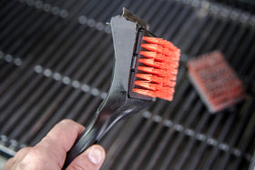 Durable nylon bristles withstand many cleaning cycles