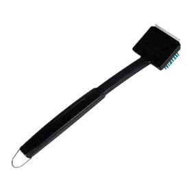 Charbroil Safer replaceable-head brush with emerald bristles for safer cleaning.