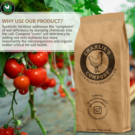 Charlie's Compost enriches raised bed soil for healthier plants