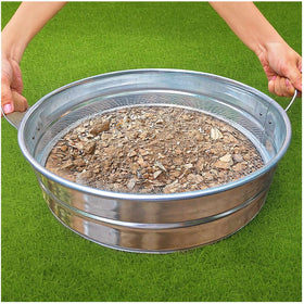 CHARMDECOR 19-inch extra-large soil sifter for quick debris removal in garden soil