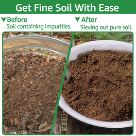 CHARMDECOR garden sieve improves debris removal for healthy plant starts