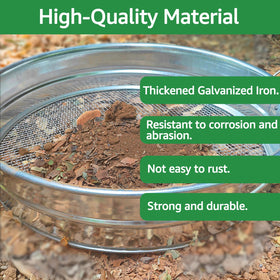 CHARMDECOR outdoor garden sifter streamlines compost and soil prep tasks