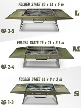 Charmline smooth-clean grill surface for quick after-meal cleanup.