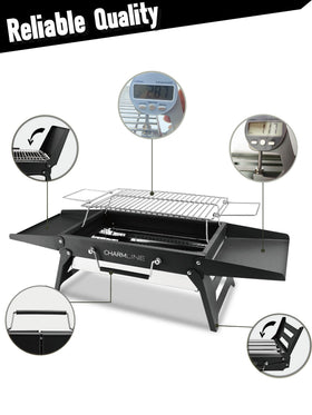 Charmline grill no assembly, ready out of the box for quick setup.