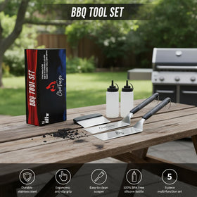CharTango dual oil bottles for seasoning and oil control on the grill