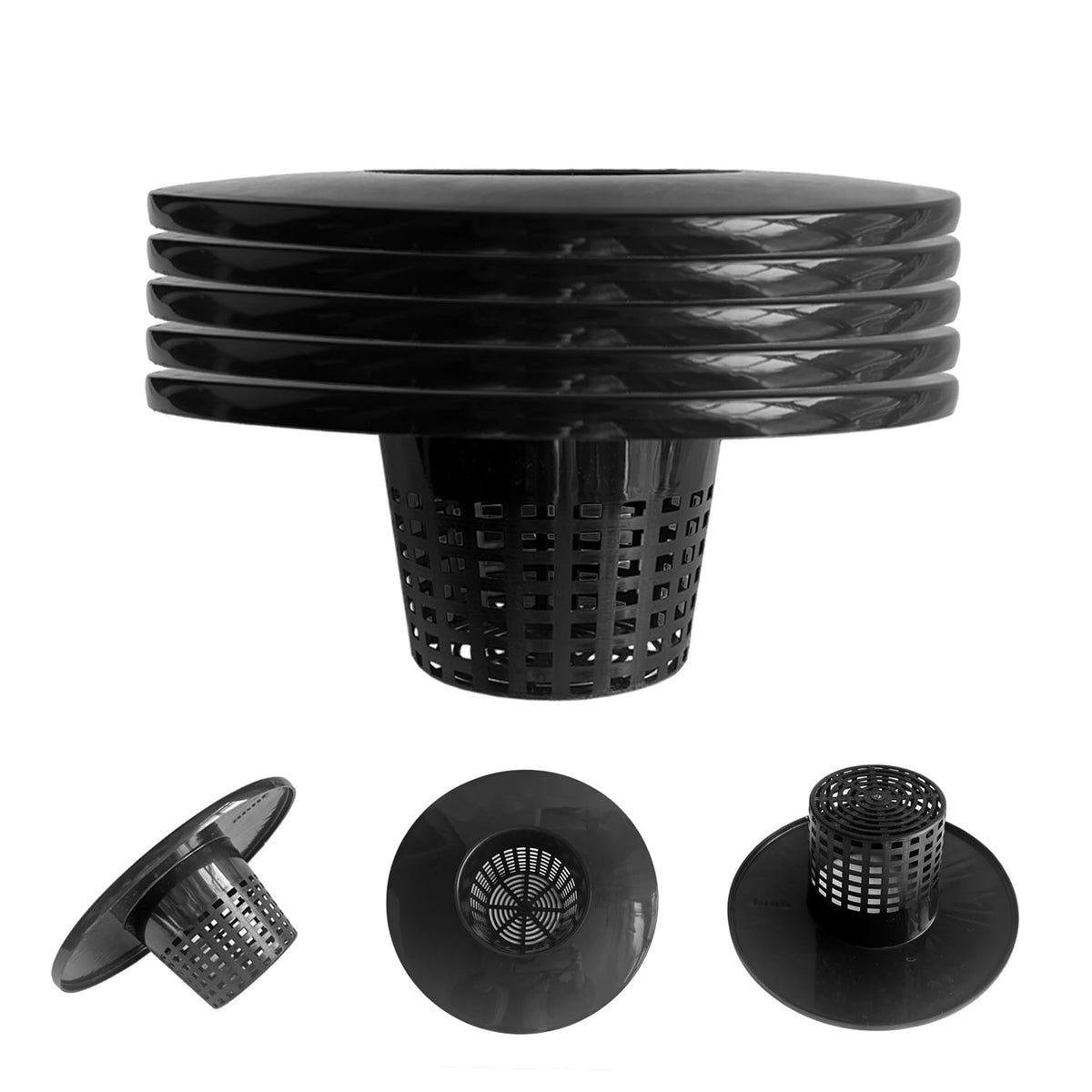 CHTASO 6 in wide lip bucket lid fits DWC setups and 5-gallon buckets