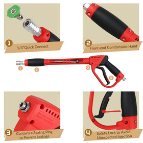 CHAVOR safety trigger lock helps prevent accidental sprays during use.