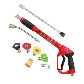 CHAVOR pressure washer gun with extension wand for extended reach and control