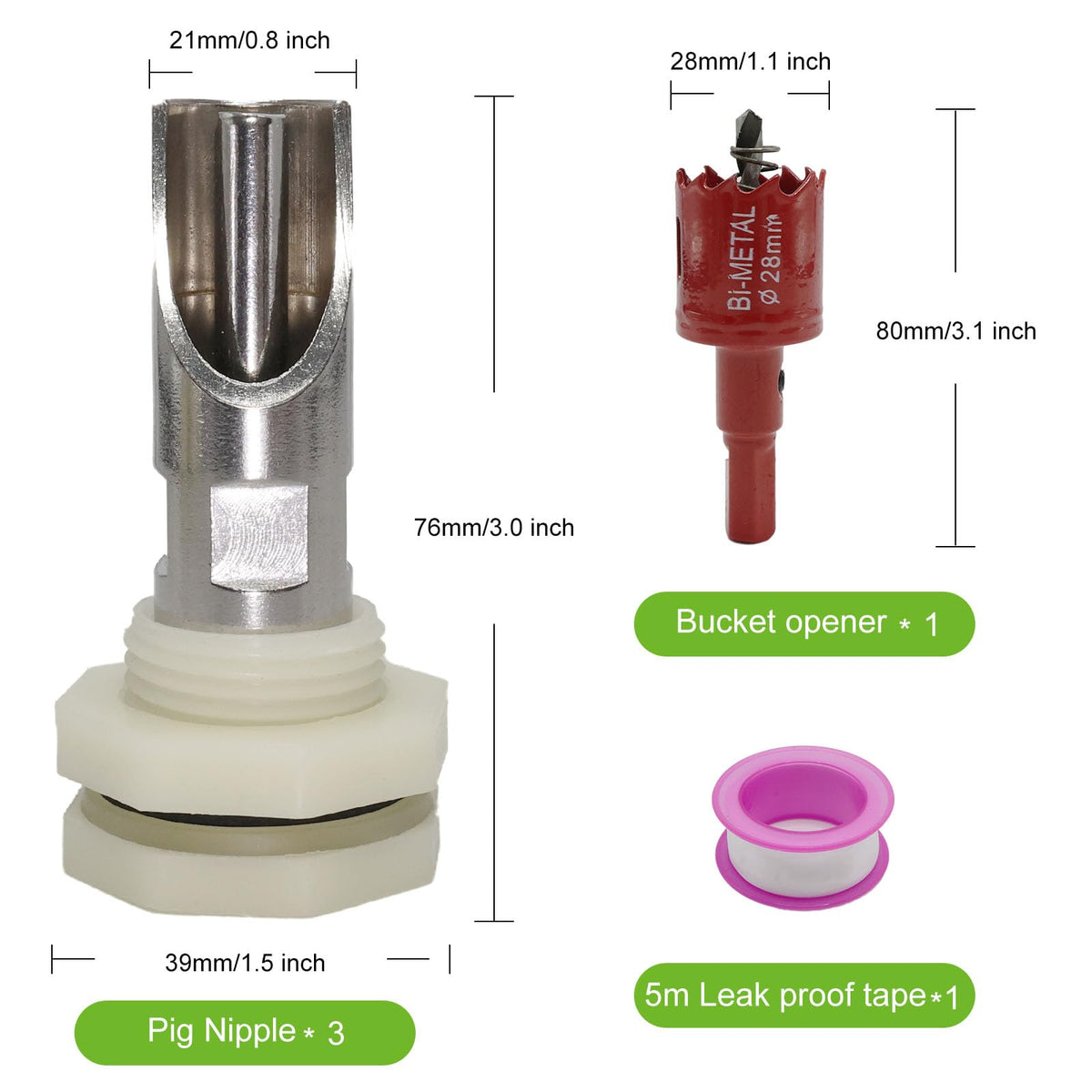 CHCTD livestock watering system kit suitable for farm pens