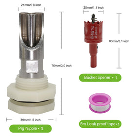 CHCTD livestock watering system kit suitable for farm pens