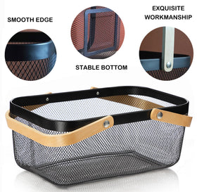 Cheardia small metal-mesh harvest basket for compact gathering.