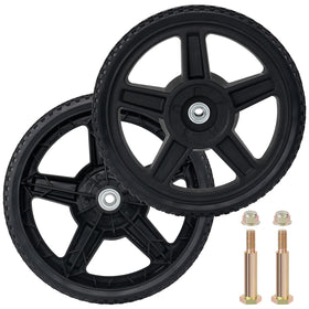 CheeMuii 12-inch mower wheel assembly for stable, durable performance.