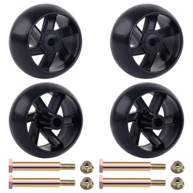 CheeMuii 4-pack deck gauge wheels kit for 5-inch wheels, smoother mowing