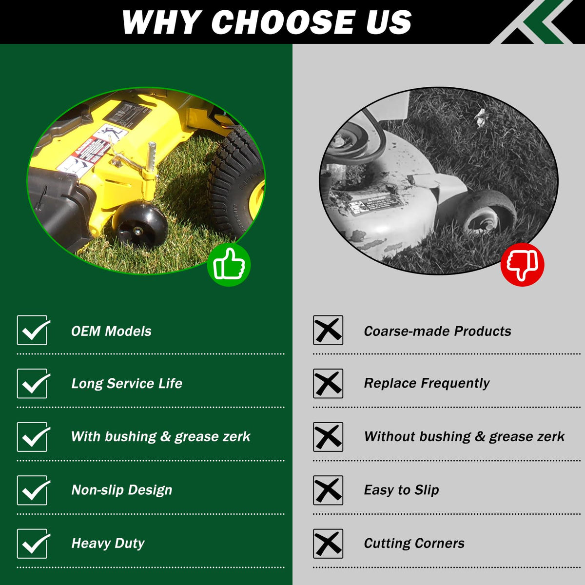 CheeMuii 5 inch OD wheel with durable hub improves stability.